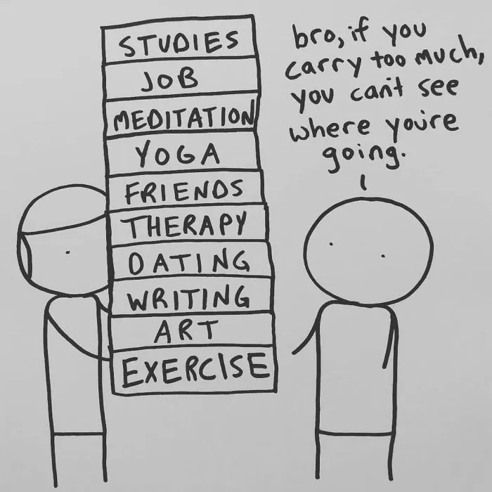 I Draw Minimalist Comics About My Mental Health To Help People Feel Less Alone (35 Pics)