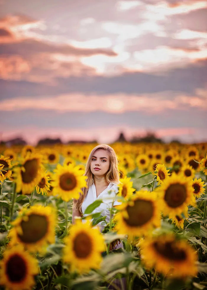 I Create This Dreamy Portraits Inspired By Van Gogh's Sunflowers