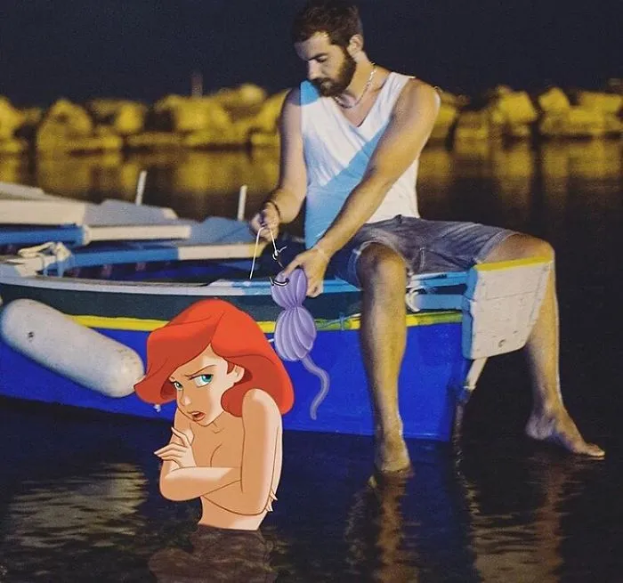 Este hombre se photoshopea pasándolo bien de aventuras con personajes Disney, y el resultado es tan adorable como divertido (30 fotos)