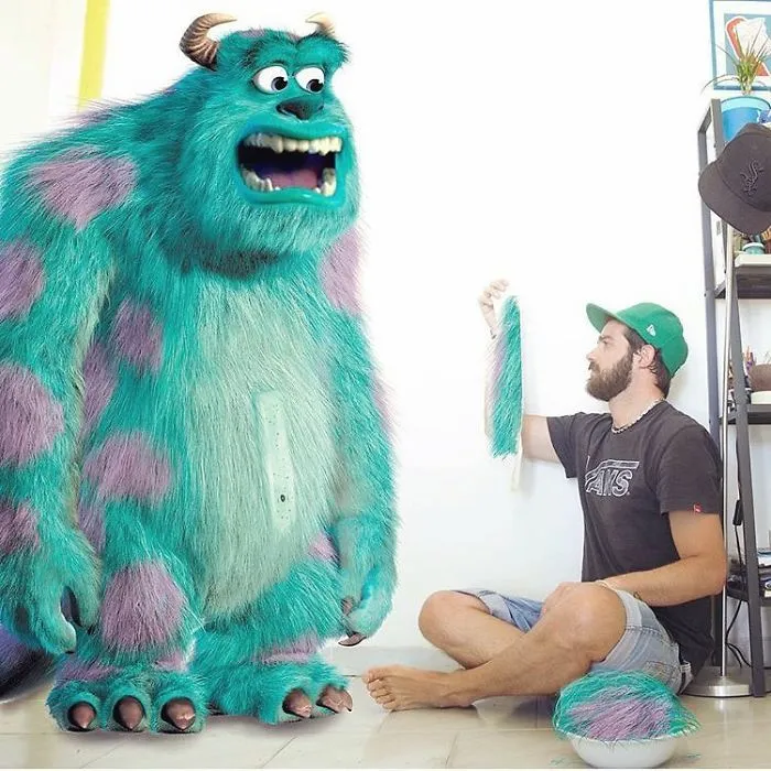 Este hombre se photoshopea pasándolo bien de aventuras con personajes Disney, y el resultado es tan adorable como divertido (30 fotos)