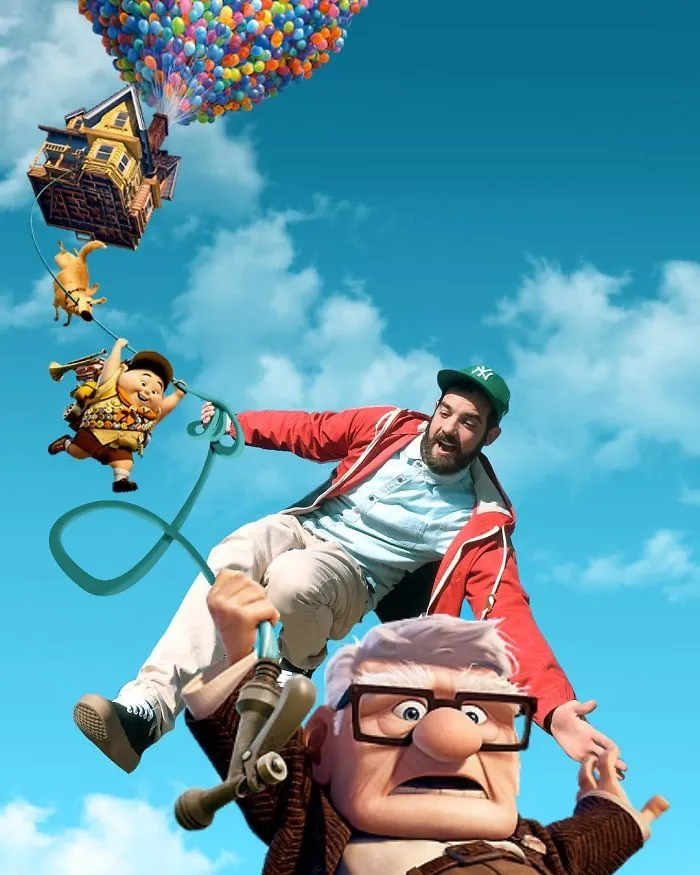 Guy Photoshops Himself Having Fun Adventures With Disney Characters And The Result Is Adorably Funny (30 Pics)