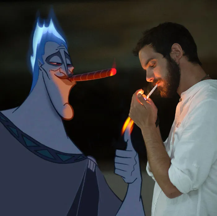 Este hombre se photoshopea pasándolo bien de aventuras con personajes Disney, y el resultado es tan adorable como divertido (30 fotos)
