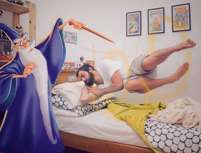 Guy Photoshops Himself Having Fun Adventures With Disney Characters And The Result Is Adorably Funny (30 Pics)