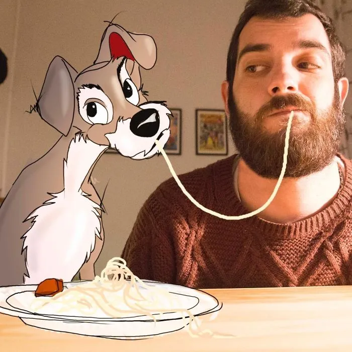 Guy Photoshops Himself Having Fun Adventures With Disney Characters And The Result Is Adorably Funny (30 Pics)