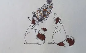 My Friend Makes The Most Adorable Illustrations Of Two Raccoons (26 Pics)