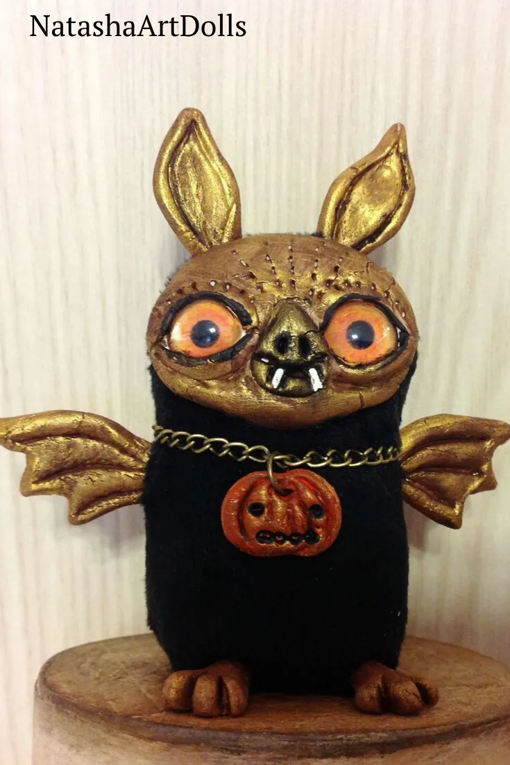 Ooak Art Doll Bat
