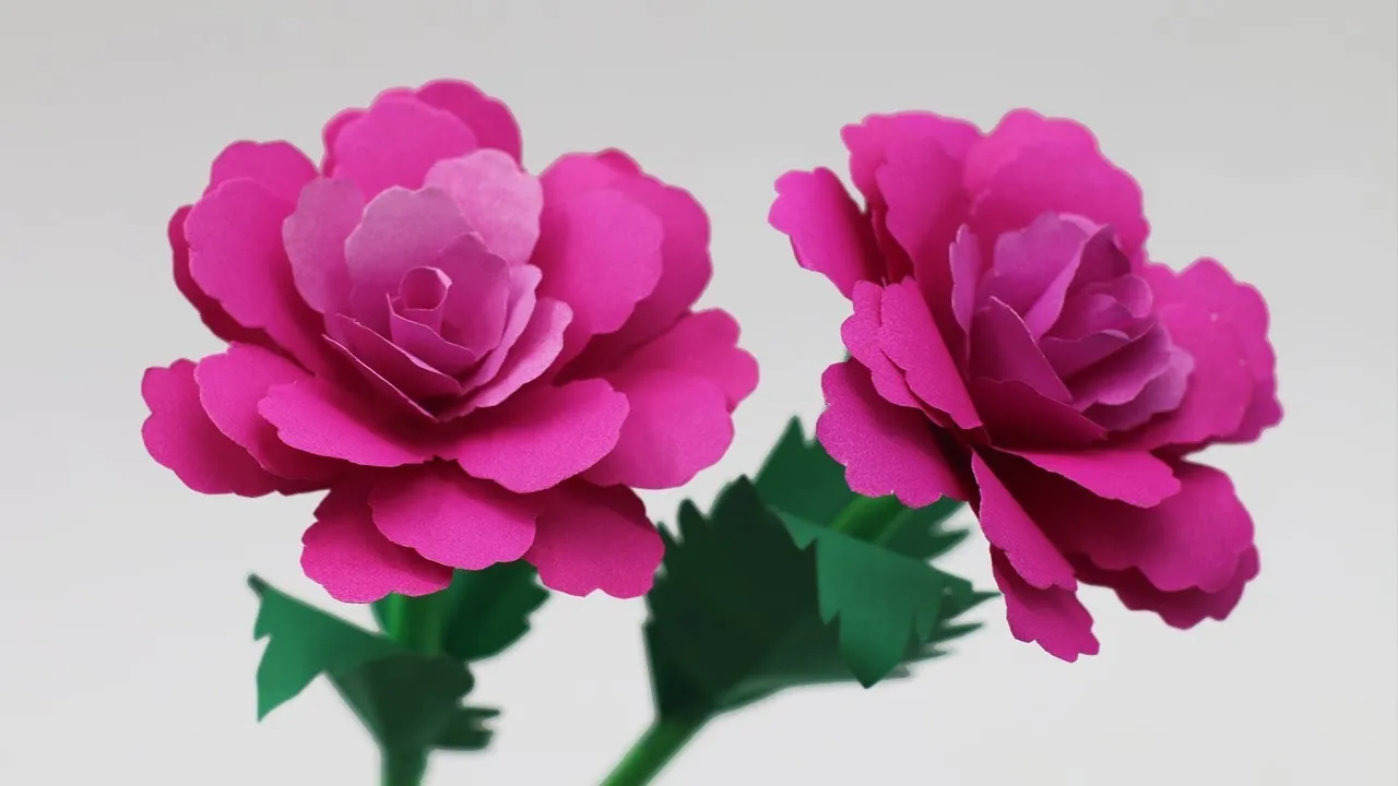 Very Easy Paper Stick Flower Making / Paper Flower Ideas/Giant Fluffy