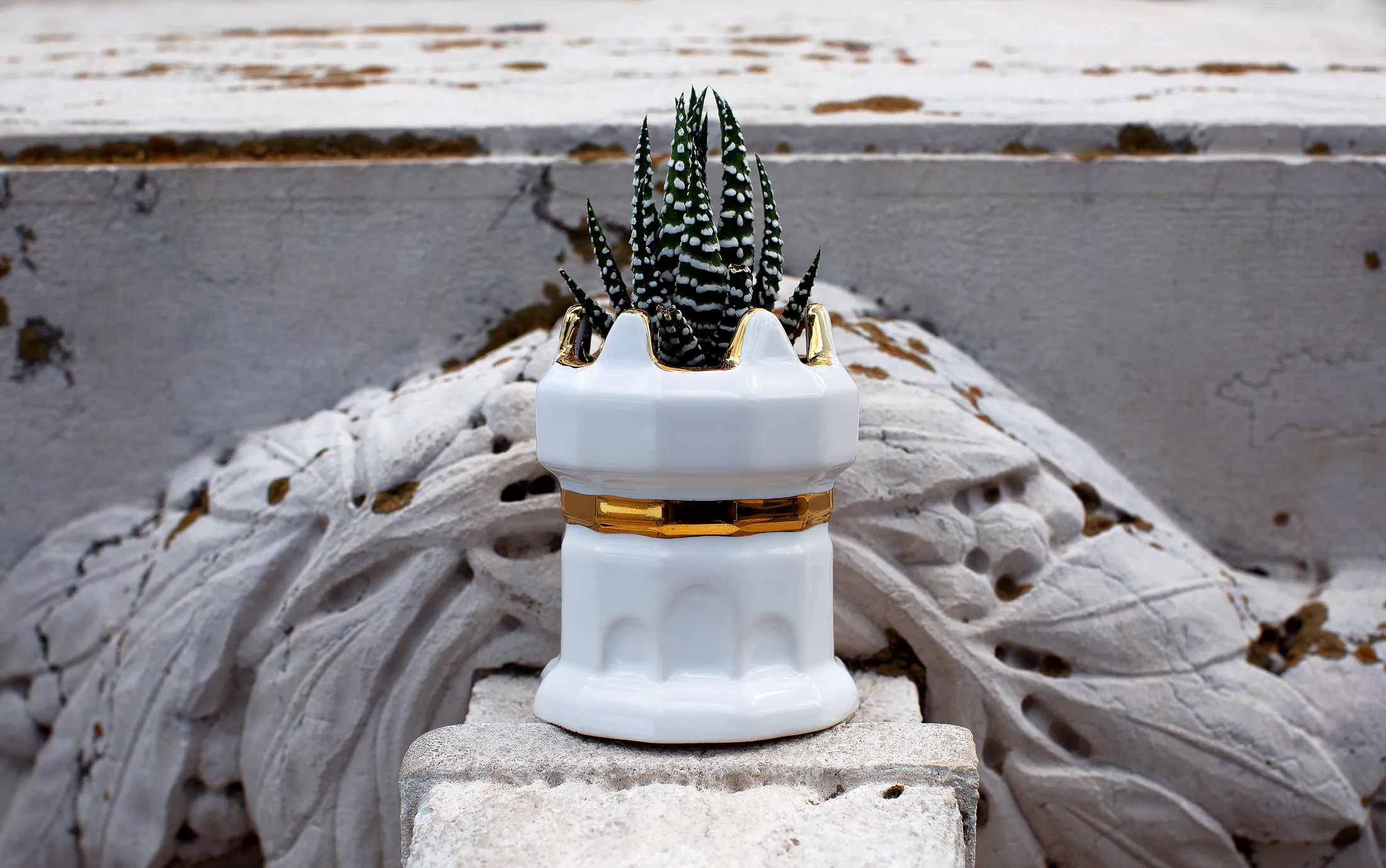 I Handmade A Tower Plant Pot - Plated In Real Gold