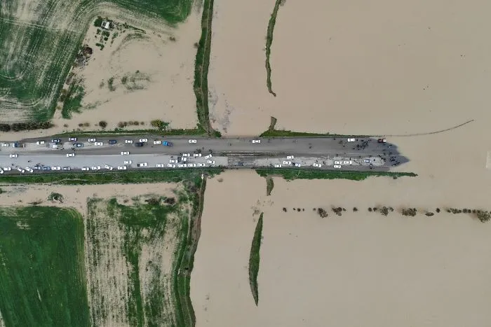 The Road And The Farm Have Been Flooded