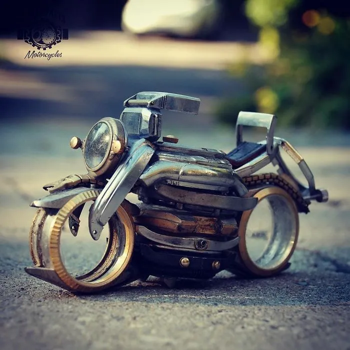 I Seek After Old, Broken Watches And Turn Their Parts Into Steampunk Sculptures (30 Pics)
