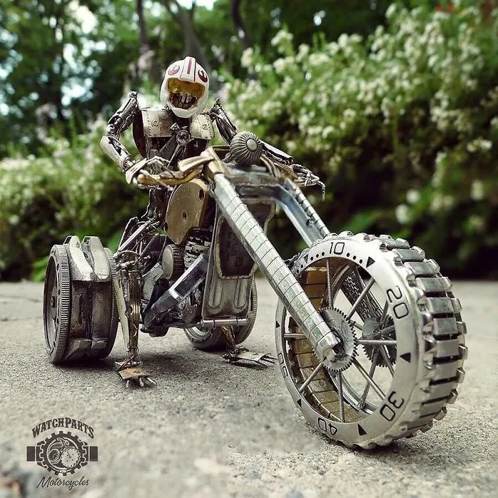I Seek After Old, Broken Watches And Turn Their Parts Into Steampunk Sculptures (30 Pics)