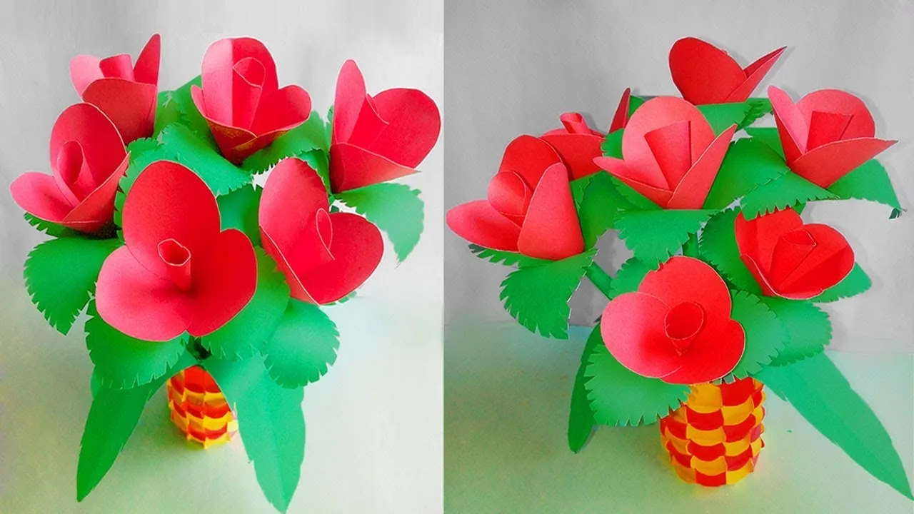 How To Make Easy And Simple Paper Flowers For Home Decor