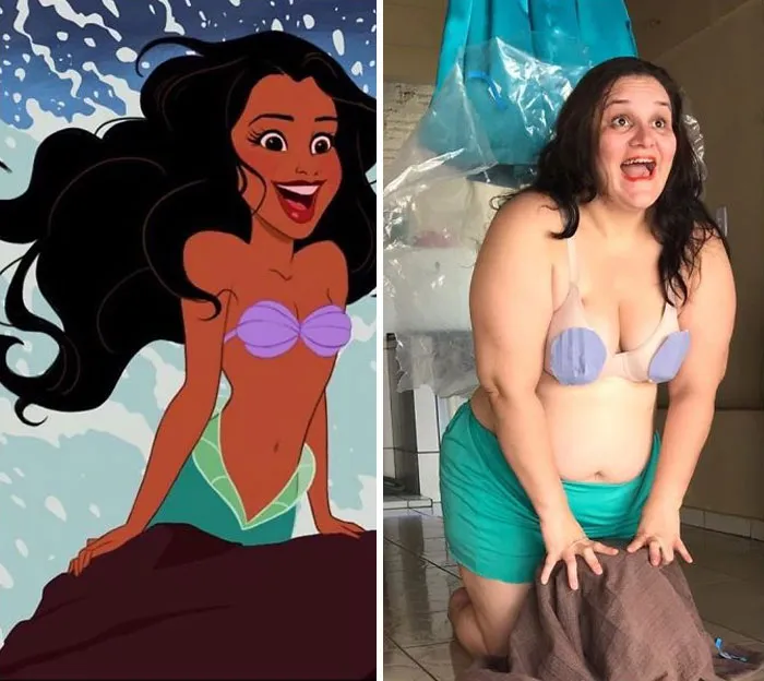 Brazilian Lady Recreates Posh Photoshoots To Point Out How Silly Some Of Them Are