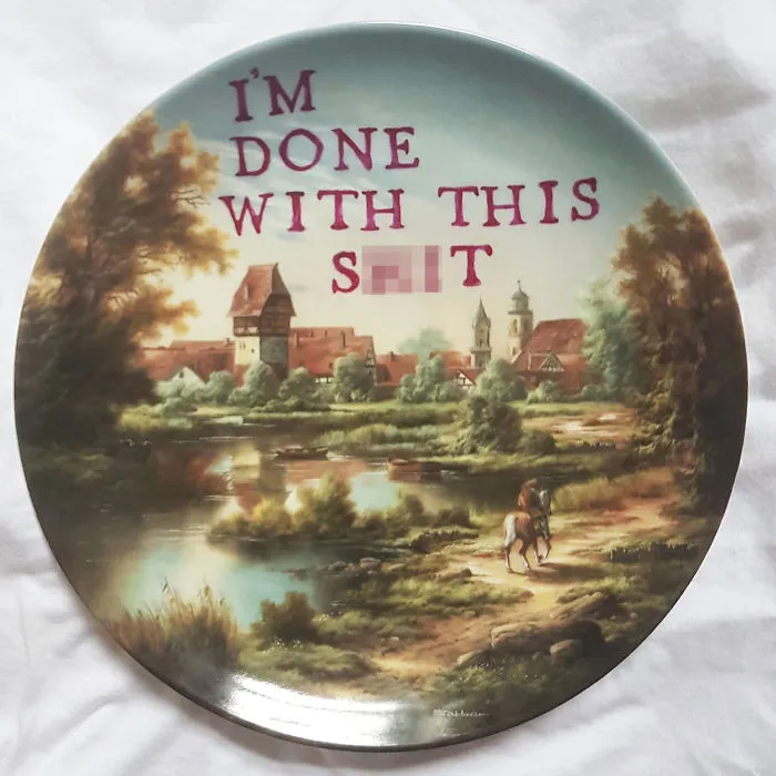 My 40 'Very Ugly Plates' With Dark Humor Captions