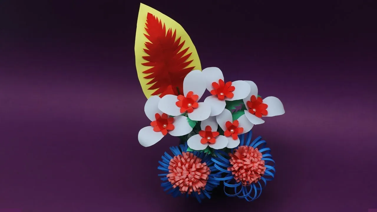 How To Make Easy Origami Paper Giant Pot Flower-Giant Pot Flower Tutorial!