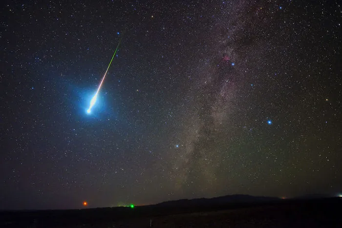 The Sir Patrick Moore Prize For Best Newcomer Joint: 'The Perseid Fireball 2018' By Zhengye Tang