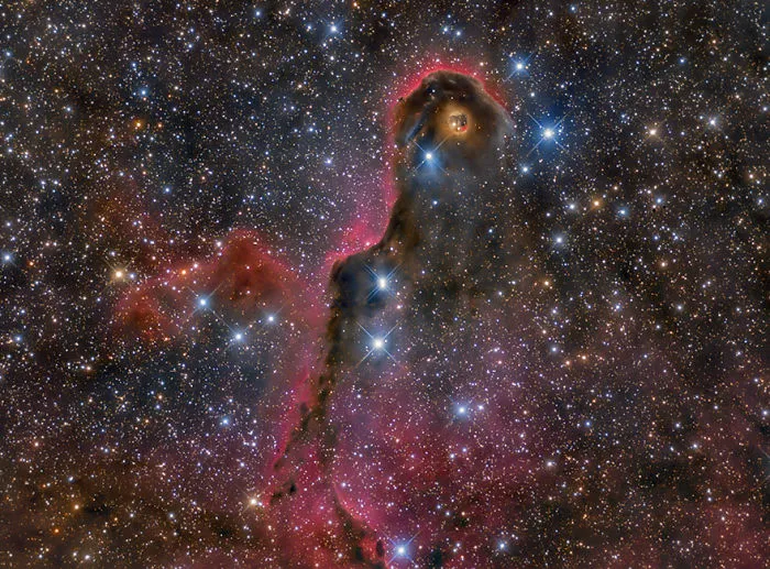 Stars And Nebulae Highly Commended: 'The Elegant Elephant's Trunk' By Lluís Romero Ventura