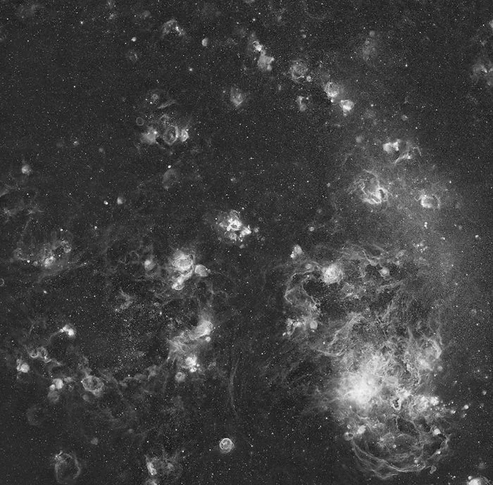 Galaxies Runner-Up: 'Hydrogen Sculptures In The Large Magellanic Cloud' By Ignacio Diaz Bobillo