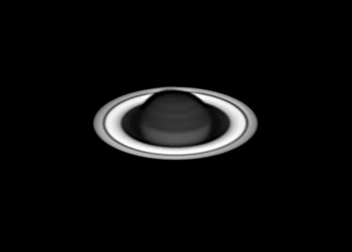 Planets, Comets And Asteroids Highly Commended: 'Black Saturn' By Martin Lewis