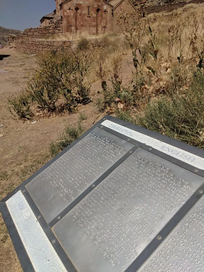 Metal Braille Information Board In 35°c Heat (95°f)