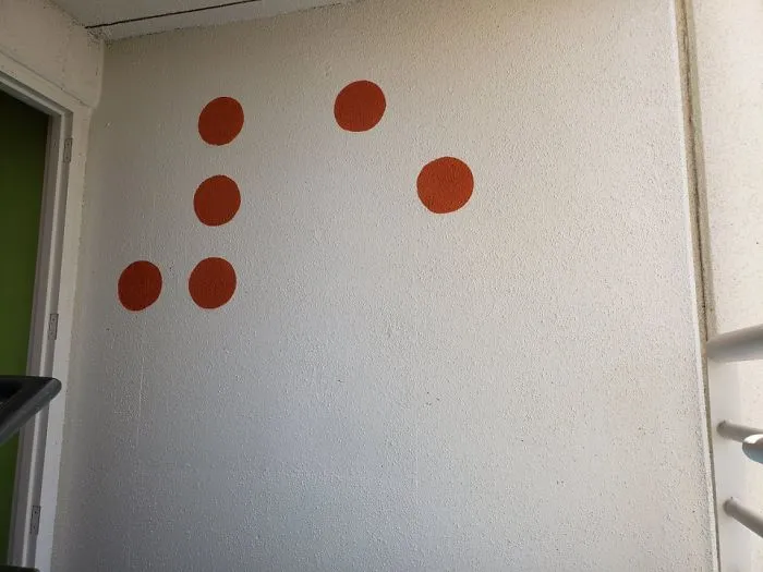 Braille Painted On A Wall