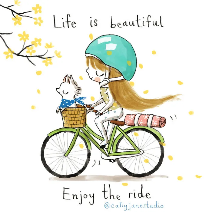 Cycling To Yoga Class