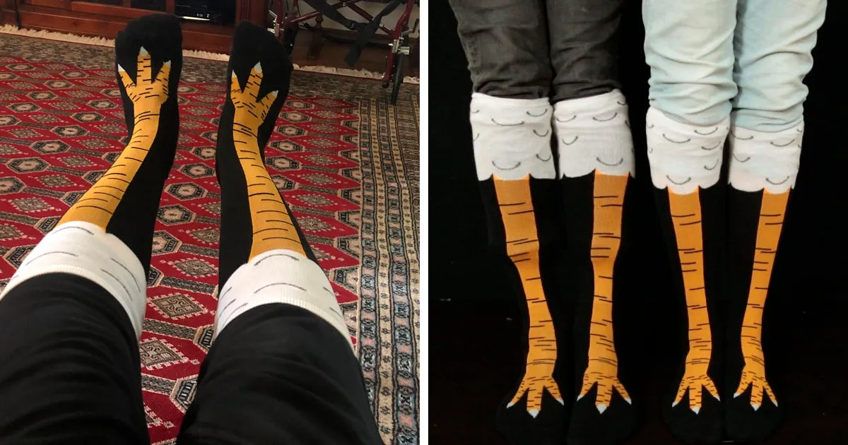 Existen los calcetines de pata de pollo y son graciosísimos (19 imágenes)