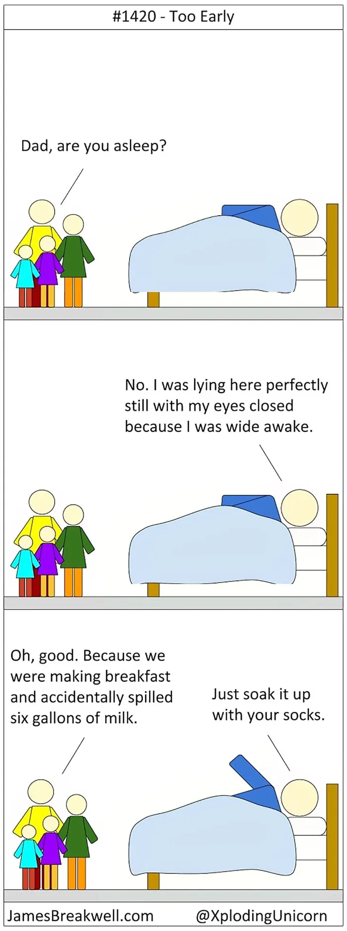 Dad Creates Hilarious Comics About His Life With 5 Girls In The House (30 Pics)