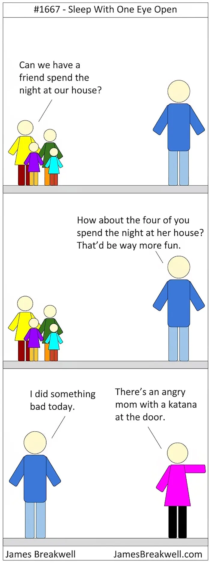 Dad Creates Hilarious Comics About His Life With 5 Girls In The House (30 Pics)