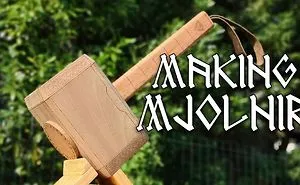 I Made My Own Wooden Mjolnir