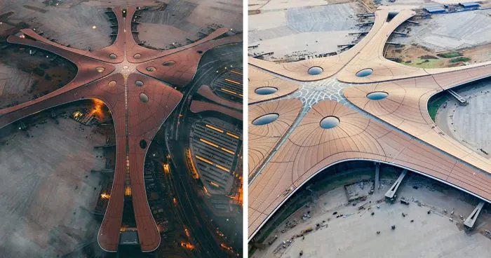 Beijing Opens A New Airport With The World's Largest Terminal That Has A Roof Window The Size Of 25 Football Fields