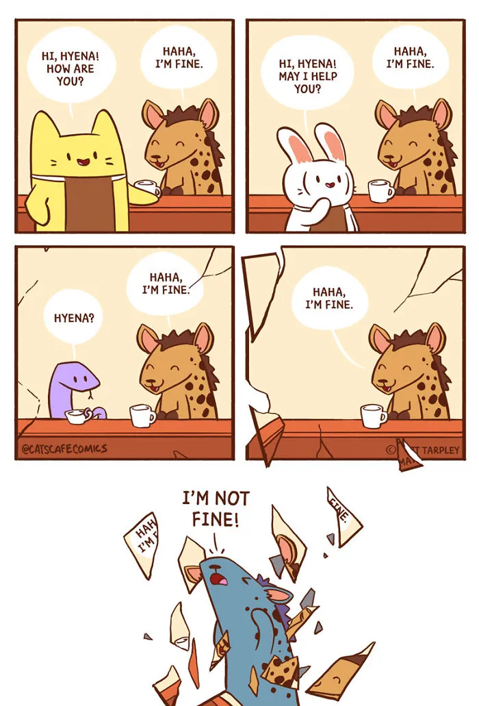 My 30 Wholesome ‘Cat’s Café’ Comics That Might Just Make Your Day (New Pics)