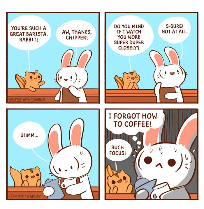 My 30 Wholesome ‘Cat’s Café’ Comics That Might Just Make Your Day (New Pics)