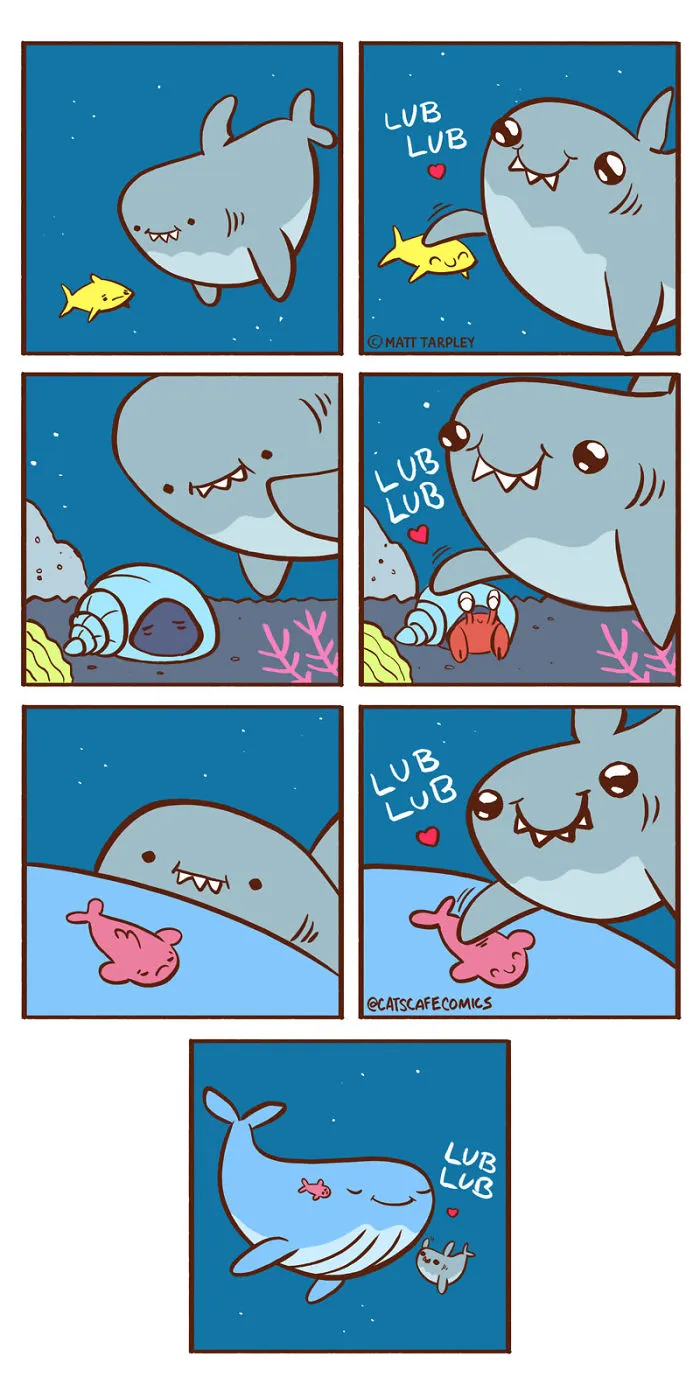 My 30 Wholesome ‘Cat’s Café’ Comics That Might Just Make Your Day (New Pics)