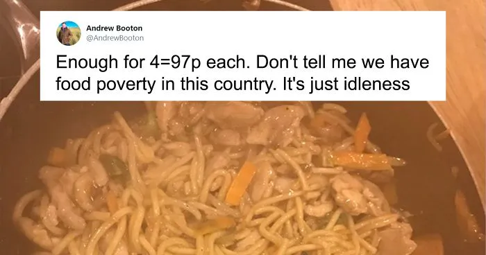 Rich Guy 'Proves' Food Poverty Is Just Laziness, Gets Shut Down With Maths