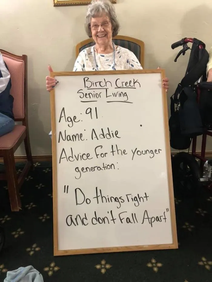 This Senior Community Ask Its Retired Residents To Share Advice For Young People And Here's 20 Best Of Them