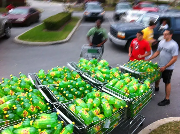 Soda For 6 Cents. The Obvious Course Of Action. I Think, They Got 600 Bottles. They Are Definitely People From Math Book