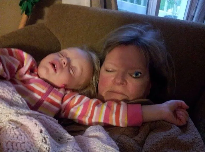 My Niece Thought My Mom Needed This Sticker While She Was Sleeping