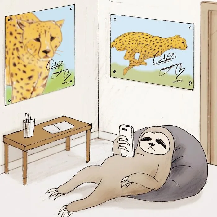 30 Problems Of A Sloth Hilariously Illustrated By Japanese Artist Keigo