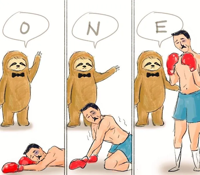 30 Problems Of A Sloth Hilariously Illustrated By Japanese Artist Keigo