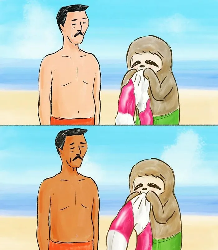 30 Problems Of A Sloth Hilariously Illustrated By Japanese Artist Keigo
