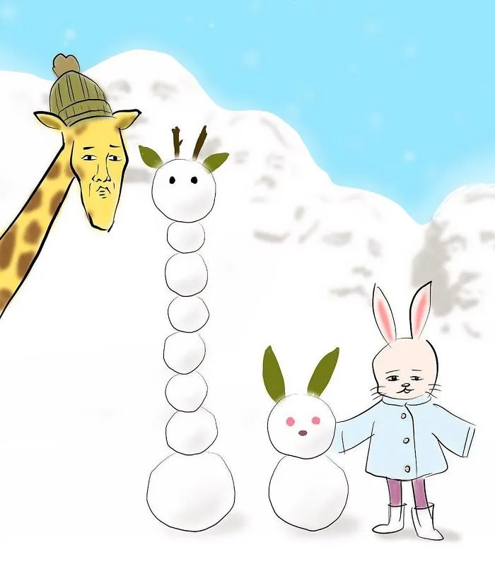 30 Funny Illustrations About Giraffes And Their Daily Life Struggles By Talented Japanese Artist Keigo