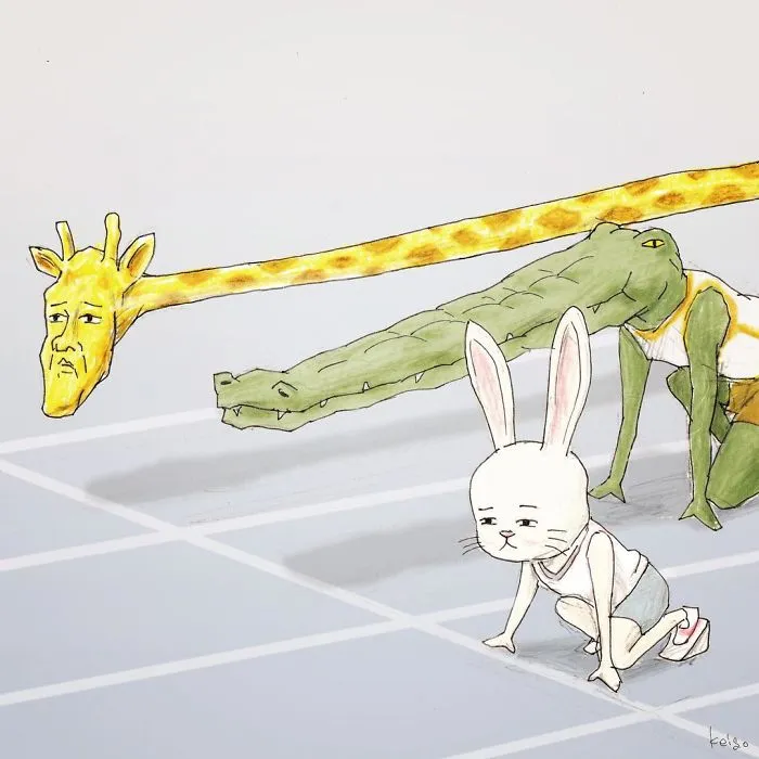 30 Funny Illustrations About Giraffes And Their Daily Life Struggles By Talented Japanese Artist Keigo