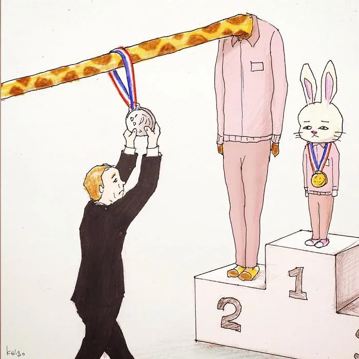30 Funny Illustrations About Giraffes And Their Daily Life Struggles By Talented Japanese Artist Keigo