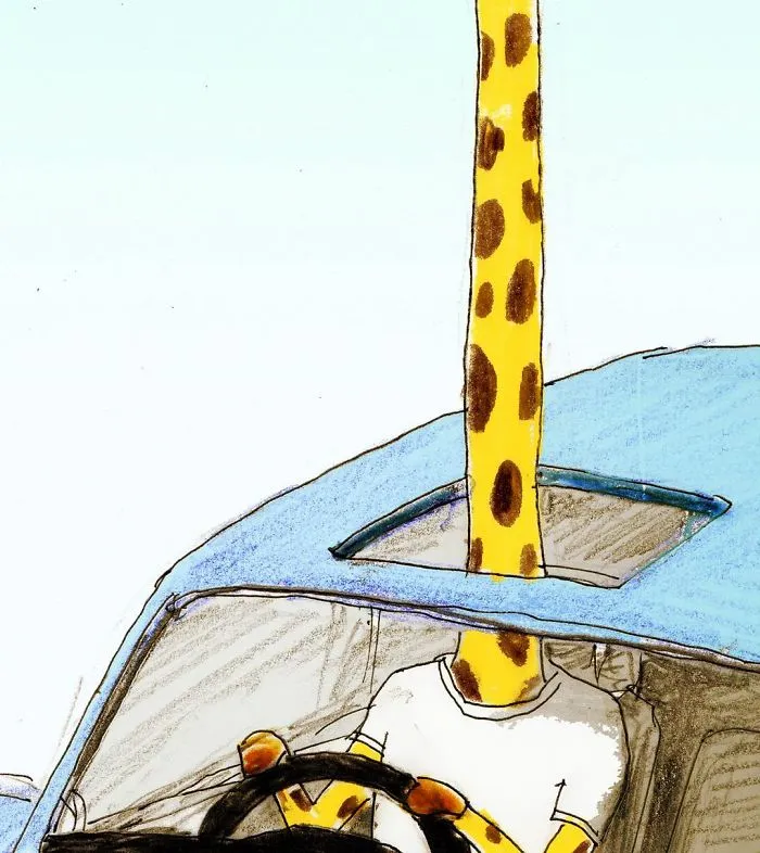 30 Funny Illustrations About Giraffes And Their Daily Life Struggles By Talented Japanese Artist Keigo
