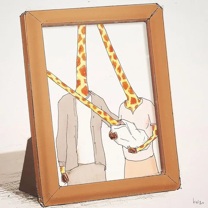 30 Funny Illustrations About Giraffes And Their Daily Life Struggles By Talented Japanese Artist Keigo