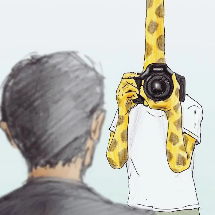 30 Funny Illustrations About Giraffes And Their Daily Life Struggles By Talented Japanese Artist Keigo
