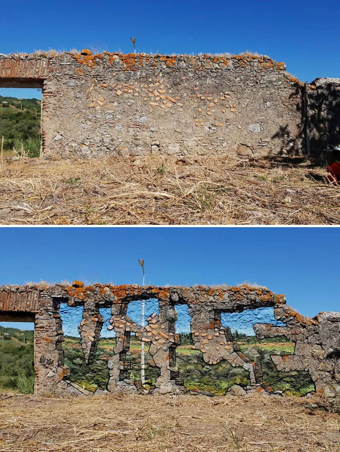 This Graffiti Artist Makes Walls Appear Transparent Using Nothing But Spray Paint