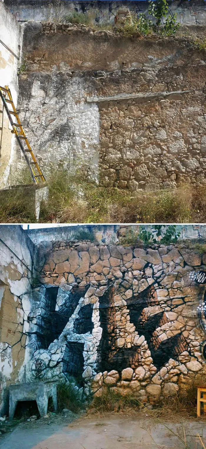 This Graffiti Artist Makes Walls Appear Transparent Using Nothing But Spray Paint