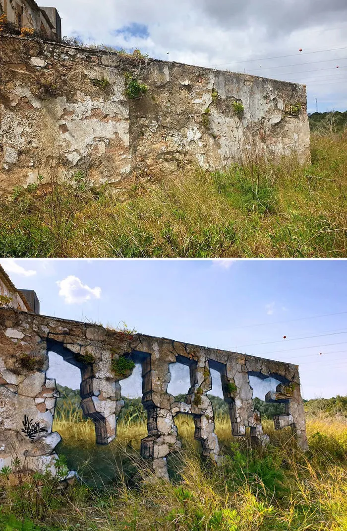 This Graffiti Artist Makes Walls Appear Transparent Using Nothing But Spray Paint